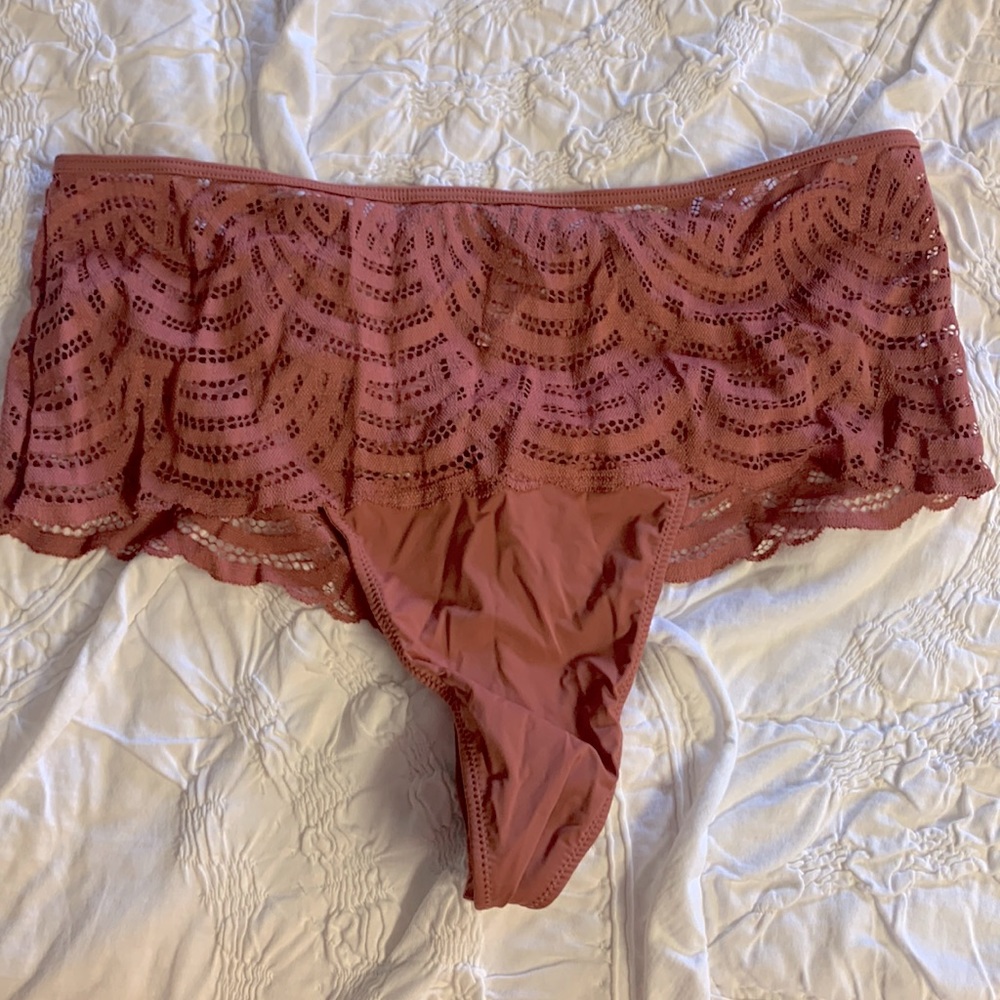 Third Love lace hip thong. Never worn